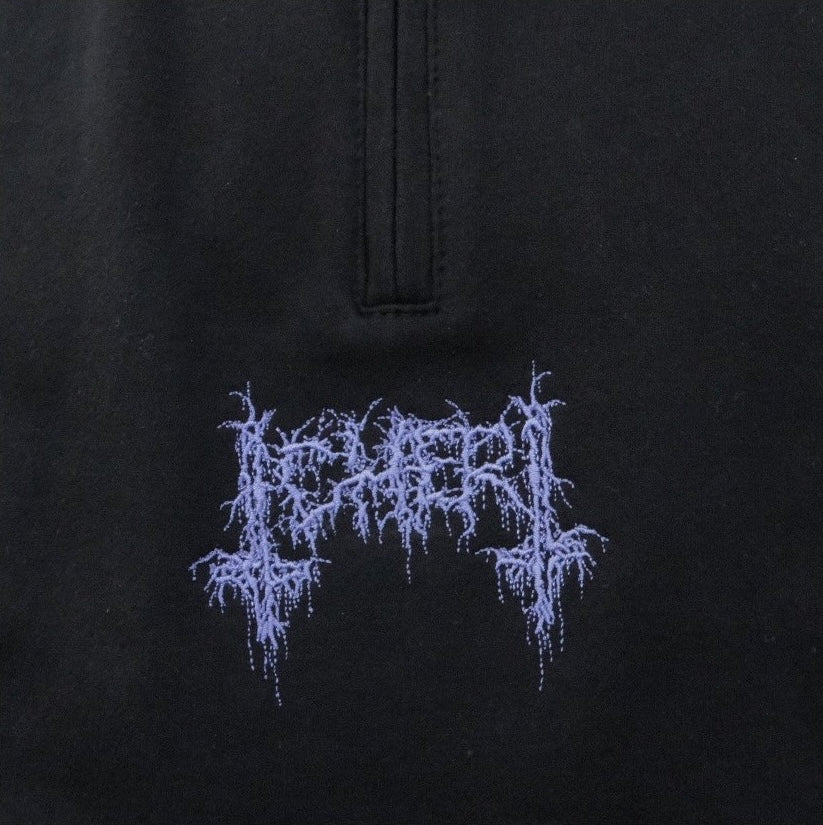 halfzip crew "TCHERT" blk