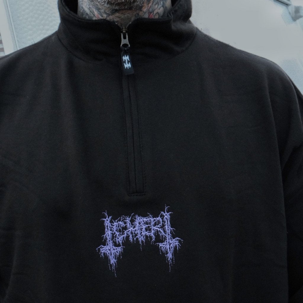 halfzip crew "TCHERT" blk