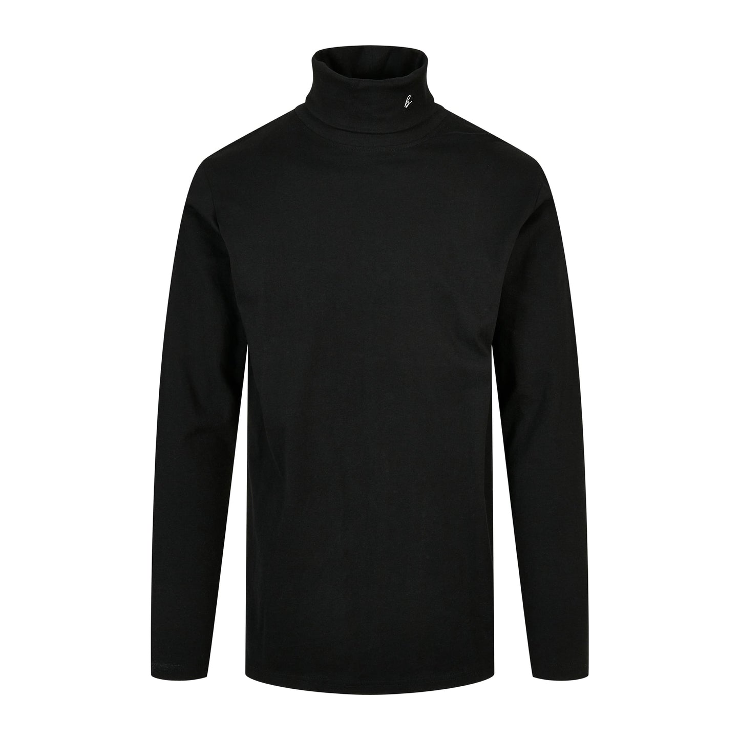 elegant neck longsleeve blk