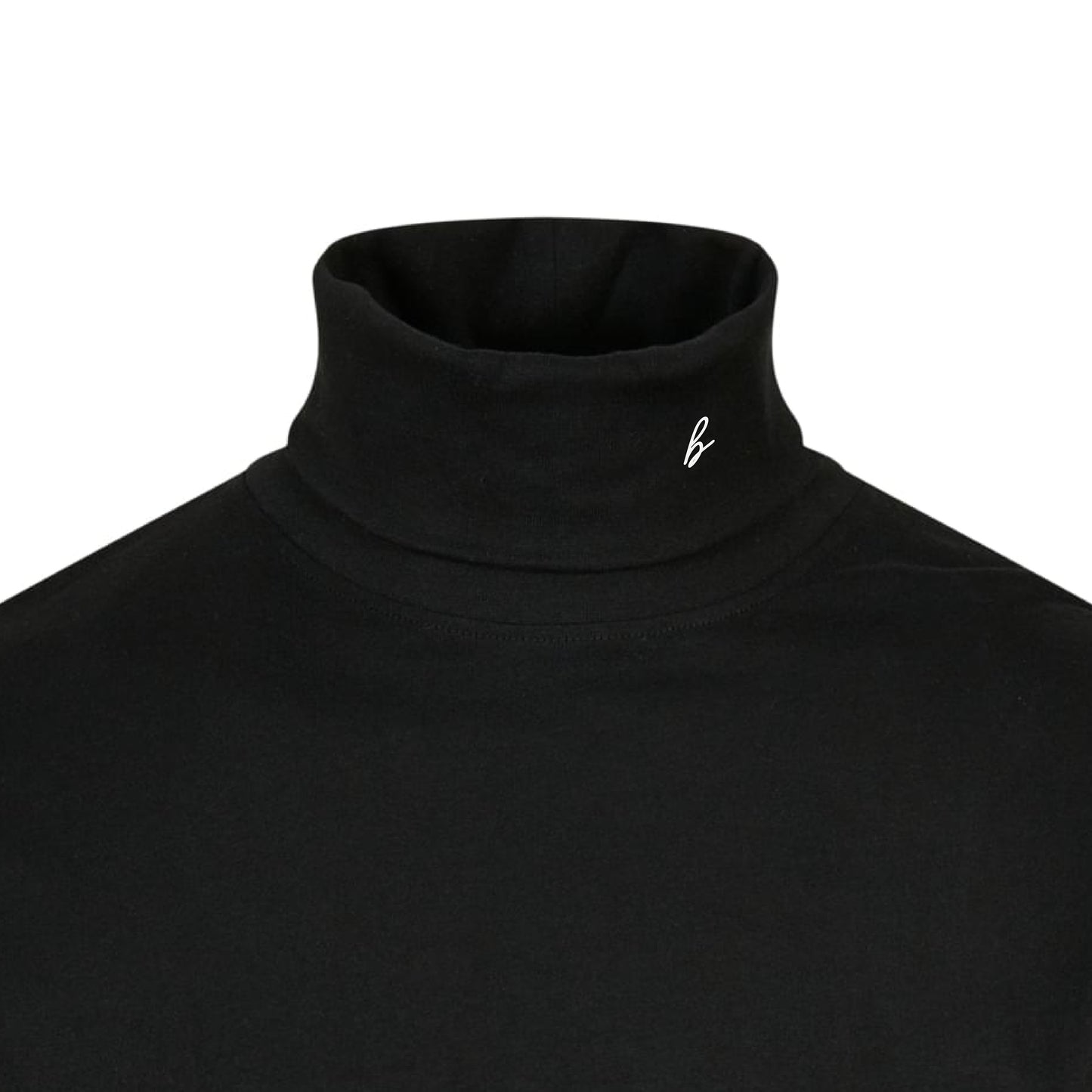 elegant neck longsleeve blk